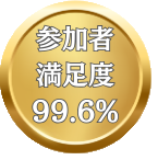 参加者満足度99/6%
